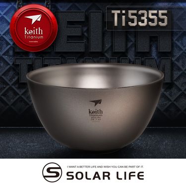 keith鎧斯Ti5355鈦雙層鈦碗/ 850ml