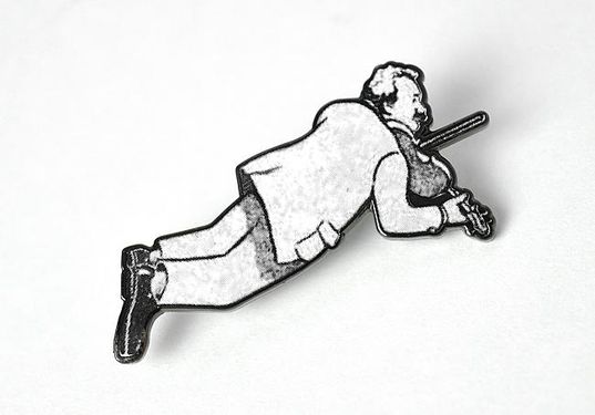 誠品30th看不見的書店Series 1/ Albert Einstein's Bookstore/ 金屬徽章/ 愛因斯坦