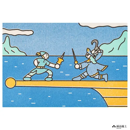【誠品限定】unpis X MARK'S 孔版印刷明信片/ 海盜