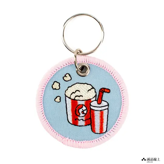 【誠品限定】unpis X HIGHTIDE 刺繡鑰匙圈/ 蓄光/ 上映中