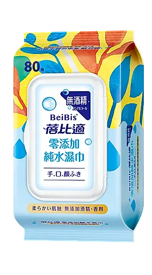 蓓比適零添加純水濕巾/ 80抽/ 包