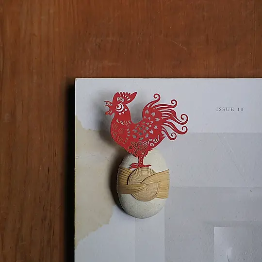 DOSEE麥麥大節慶紙書籤/ 金雞報喜