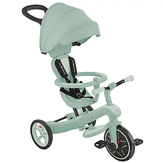 法國 GLOBBER 4合1 Trike多功能3輪推車奶油系列-法式開心果