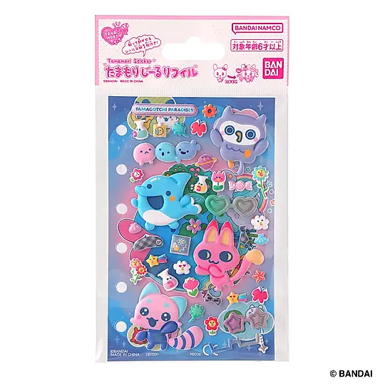 Tamagotchi塔麻歌子貼紙包/ 繽紛樂園
