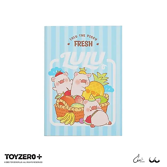 TOYZEROPLUS罐頭豬LuLu水果系列膠裝筆記本/ 水果總匯款
