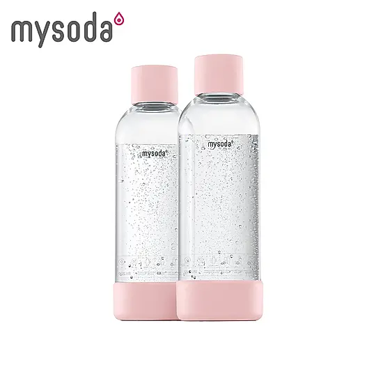Mysoda 專用水瓶 1L(2入)-粉