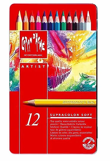 CARAN D'ACHE SUPRACOLOR專家級水溶性色鉛/12色