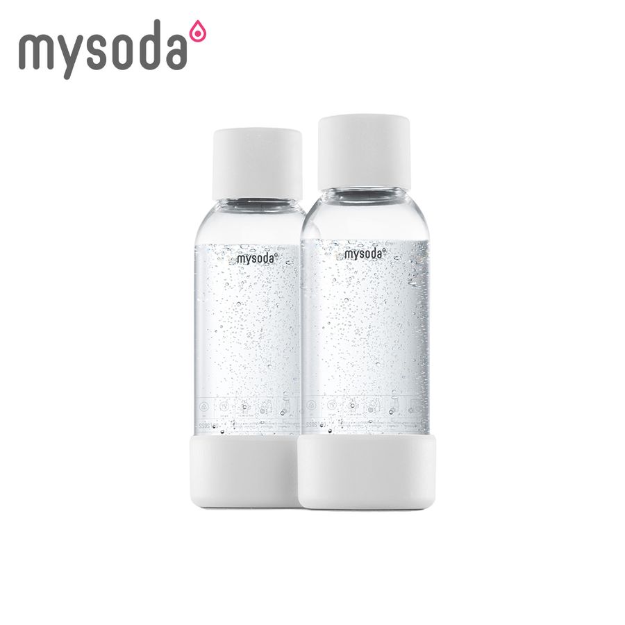 Mysoda 專用水瓶 0.5L(2入)-白
