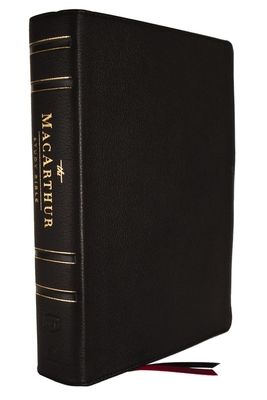 Nkjv, MacArthur Study Bible, Black Genuine Leather, Comfort Print: Unleashing God's Truth One Verse at a Time (Holy Bible, New King James Version)
