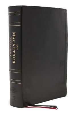 Nasb, MacArthur Study Bible, Black Genuine Leather, Thumb Indexed, 1995 Text, Comfort Print: Unleashing God's Truth One Verse at a Time (Holy Bible, N
