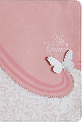 Rvr 1960 Biblia MIS Quince, Rosa Y Blanco Símil Piel