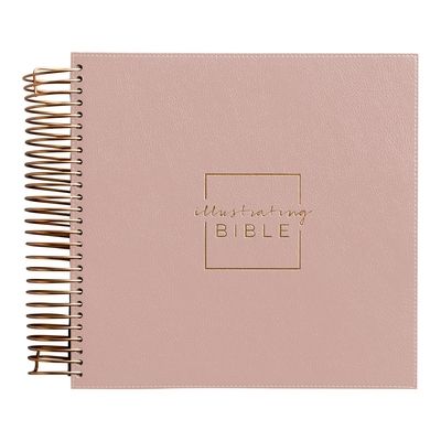 Illustrating Bible Niv: Spiral Bound Bible Journal, Pink