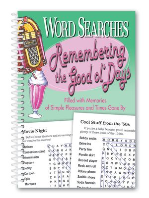 Word Searches Remembering the Good Ol' Days