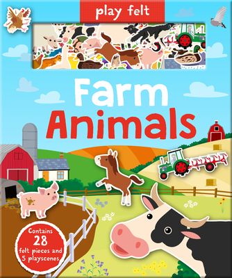 Play Felt Farm Animals: An Interactive, Reusable Felt Activity Book for Children Aged 3+