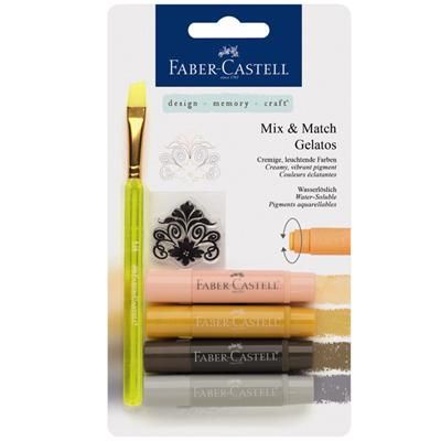 FABER-CASTELL口紅水性蠟筆/中性色系/4入