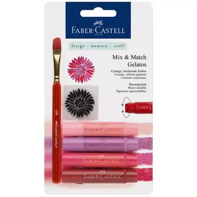 FABER-CASTELL口紅水性蠟筆/紅色系/4入