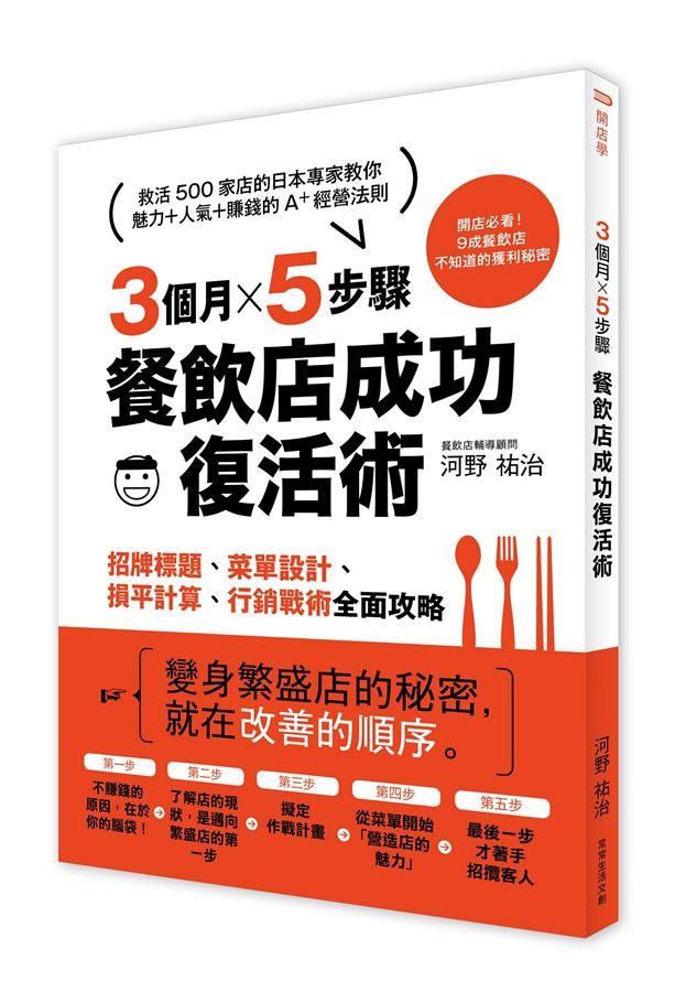 3個月×5步驟, 餐飲店成功復活術