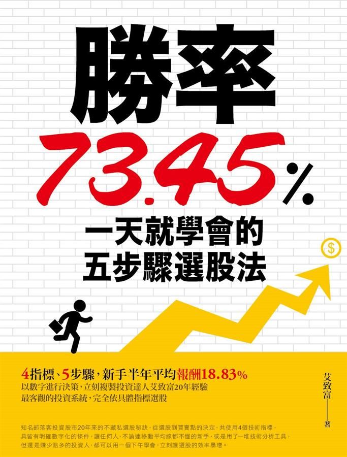 勝率73.45%! 一天就學會的五步驟選股法