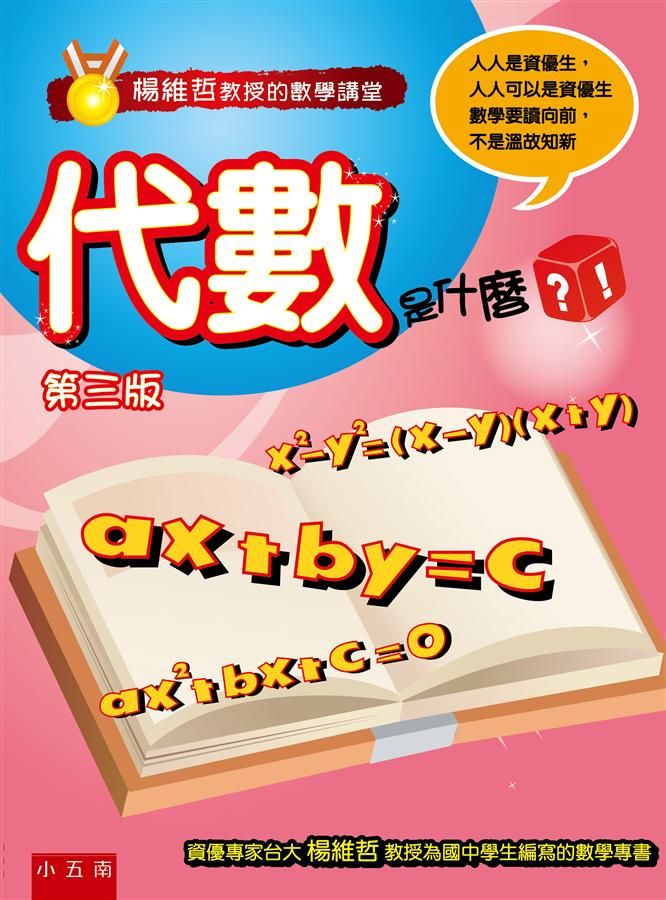 楊維哲教授的數學講堂: 代數是什麼? (第3版)