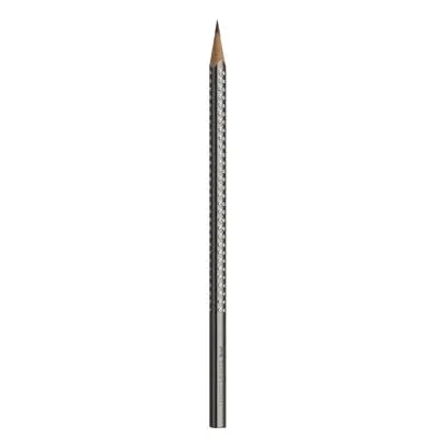 FABER-CASTELL 三角點鑽石墨鉛筆/銀灰
