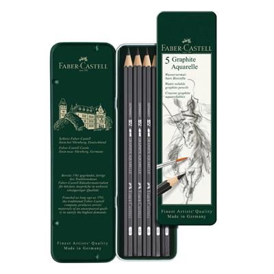 FABER-CASTELL 水墨素描鉛筆5支入/盒裝