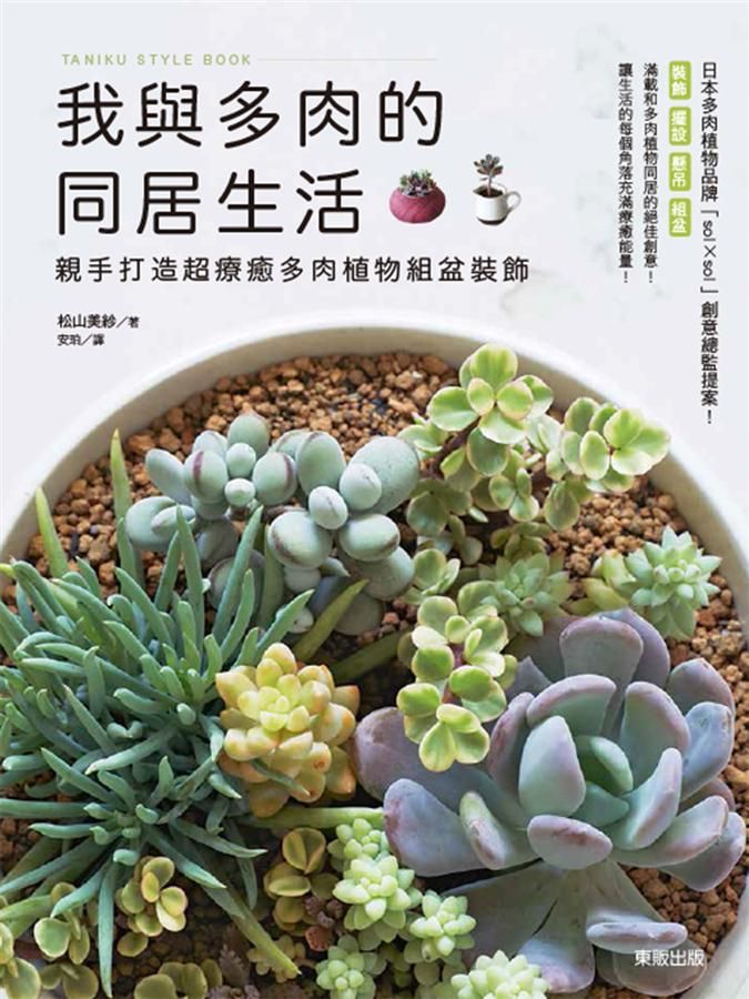 我與多肉的同居生活: 親手打造超療癒多肉植物組盆裝飾