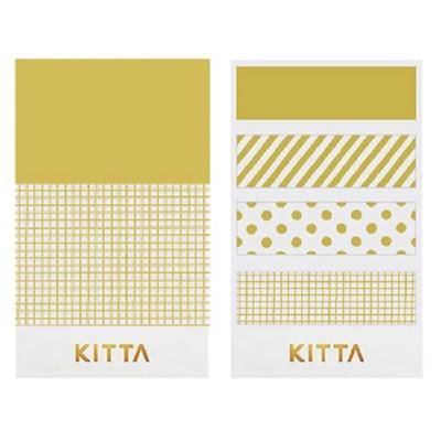 KING JIM KITTA隨身攜帶和紙膠帶/ 押金箔/ 金光閃閃