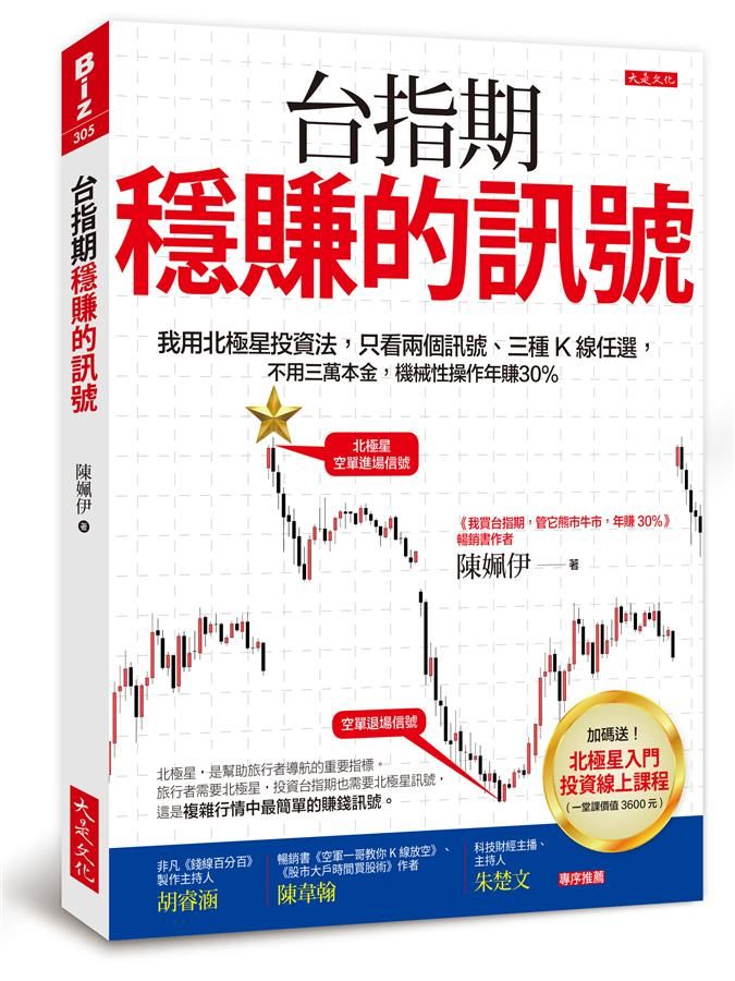 台指期穩賺的訊號: 我用北極星投資法, 只看兩個訊號、三種K線任選, 不用三萬本金, 機械性操作年賺30%