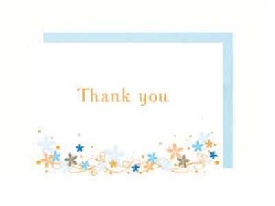 EASE Thank You Card/ White