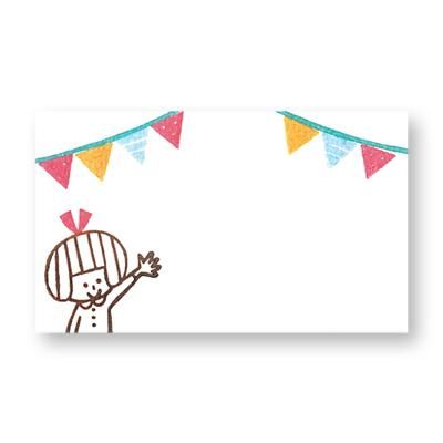 日本 PAPIER PLATZ Mizutama 迷你禮物卡/ 旗幟