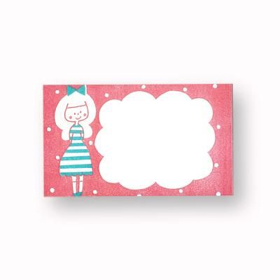 日本 PAPIER PLATZ Mizutama 迷你禮物卡/ 女孩