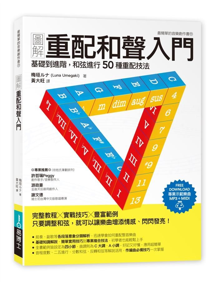 圖解重配和聲入門: 基礎到進階, 和弦進行50種重配技法