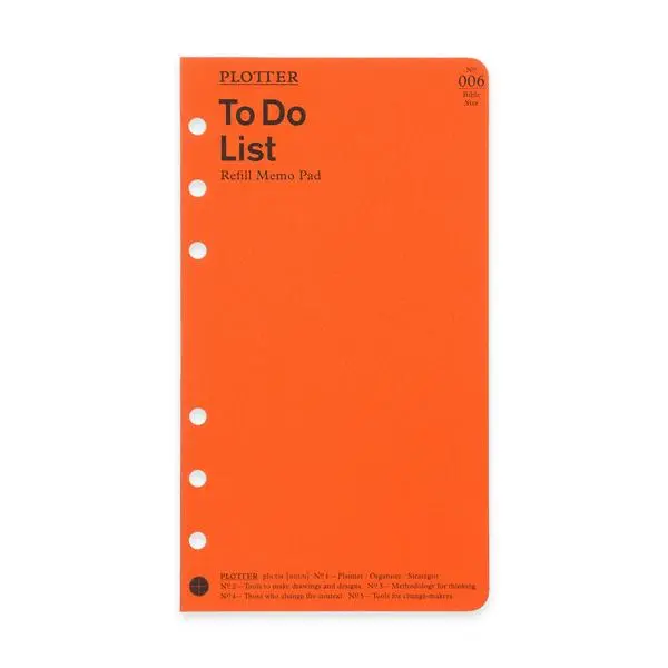 日本 PLOTTER 006 萬用手冊內頁/ Bible/ 待辦事項