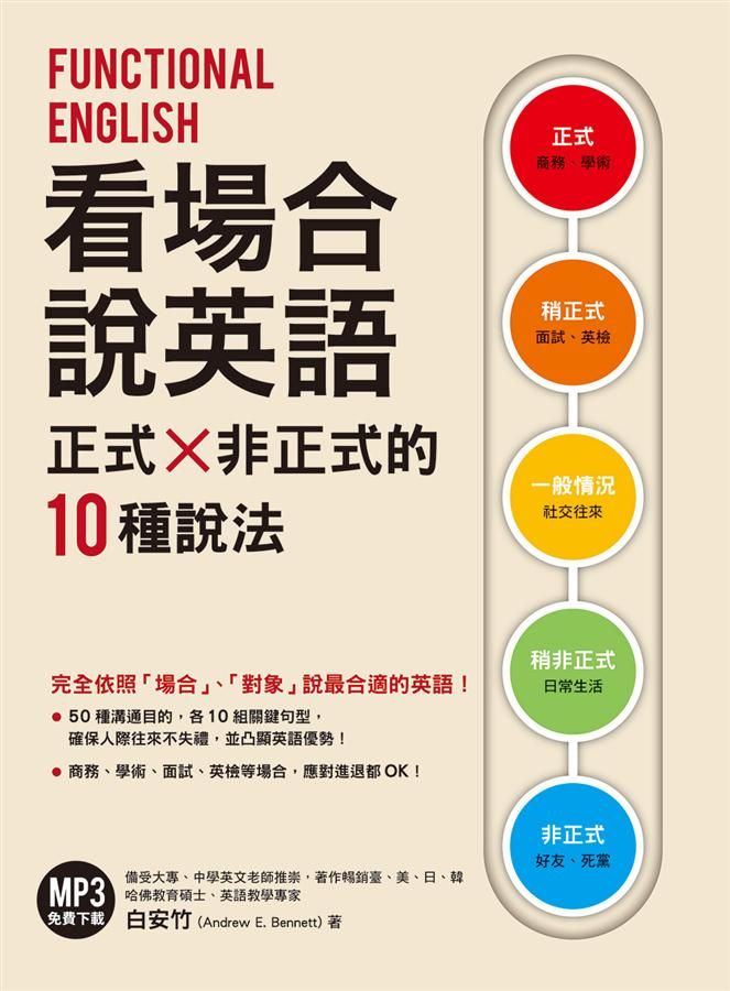 看場合說英語: 正式X非正式的10種說法 (MP3免費下載)