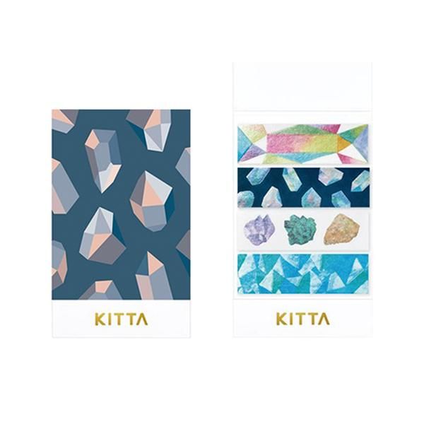 KING JIM KITTA隨身攜帶和紙膠帶箔押限定款/ 礦石