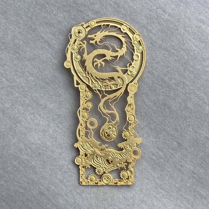 Tsnow魚躍龍門書籤/ 金色