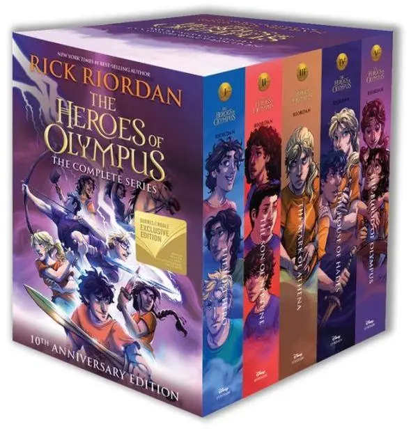 The Heroes of Olympus Paperback Boxed Set (10th Anniv. Ed./5冊合售)