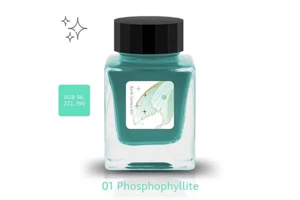 Tono & Lims寶石閃粉系列磷葉石Phosphophylite 30ml鋼筆墨水