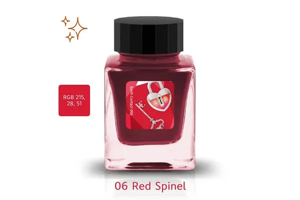Tono & Lims寶石閃粉系列紅色尖晶石Red Spinel 30ml鋼筆墨水