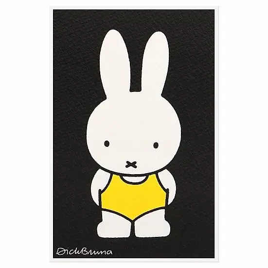 韓國ZERO PER ZERO Miffy Silkscreen 明信片/ Miffy Swimsuit