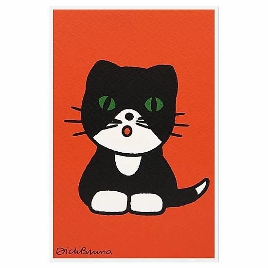 韓國ZERO PER ZERO Miffy Silkscreen 明信片/ Cat