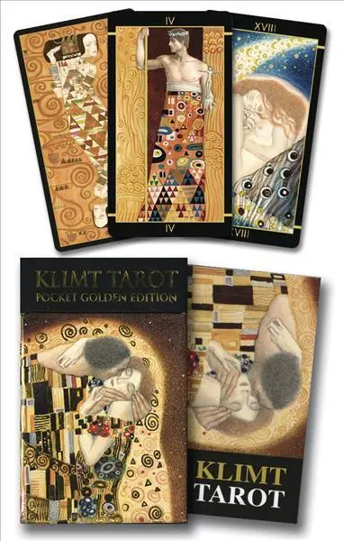Golden Tarot of Klimt Mini Deck (Pocket Gold Ed.)