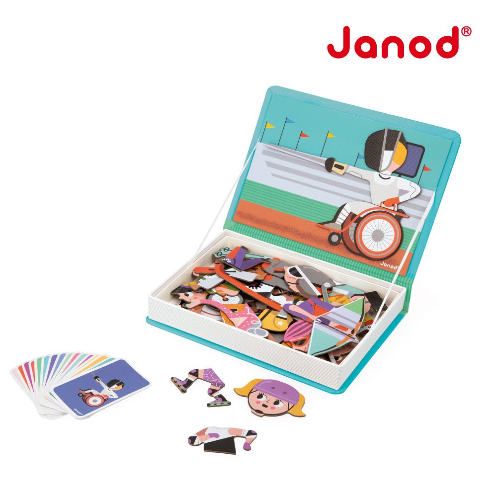 Janod磁鐵遊戲書/ 奧運小百科
