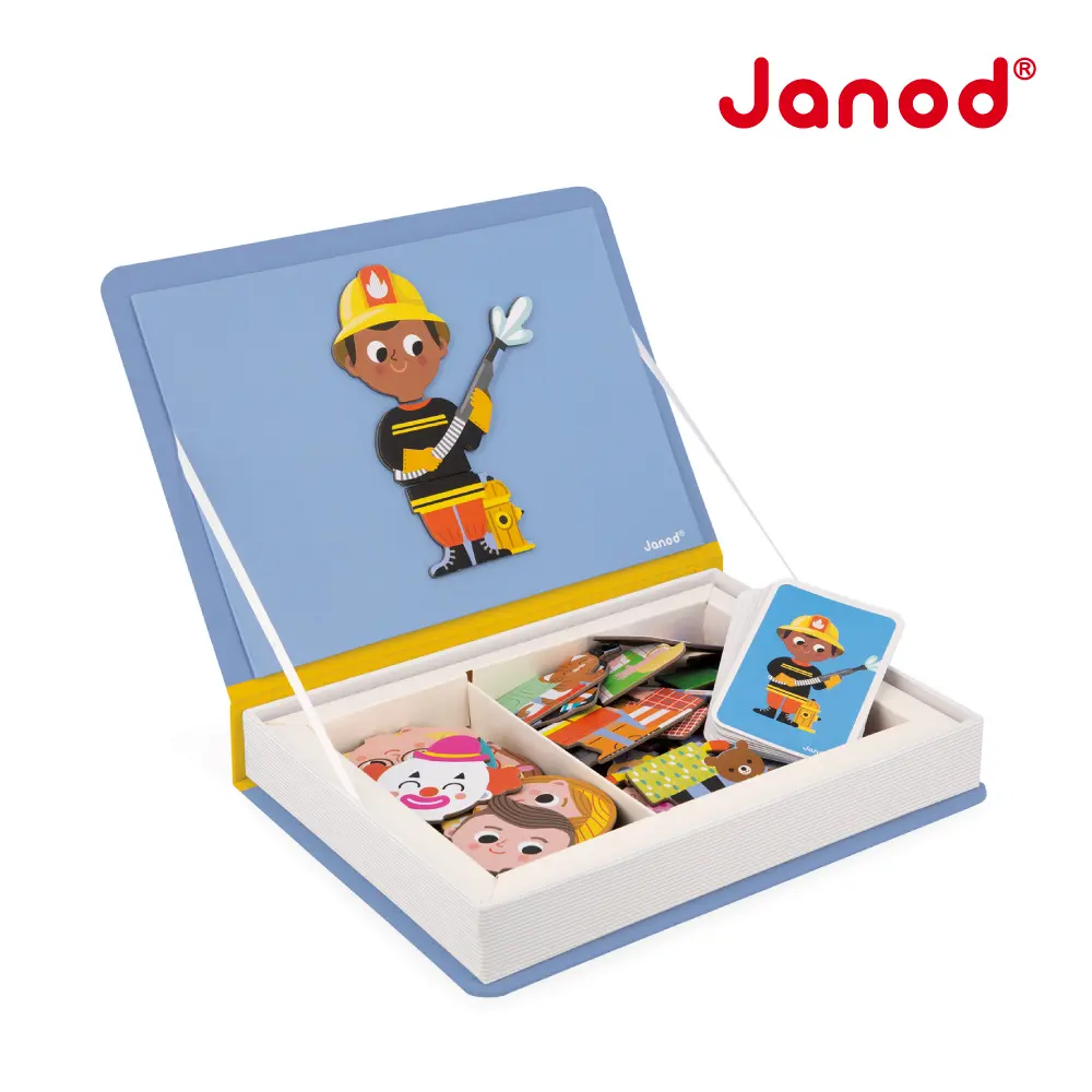 Janod磁鐵遊戲書/ 各行各業