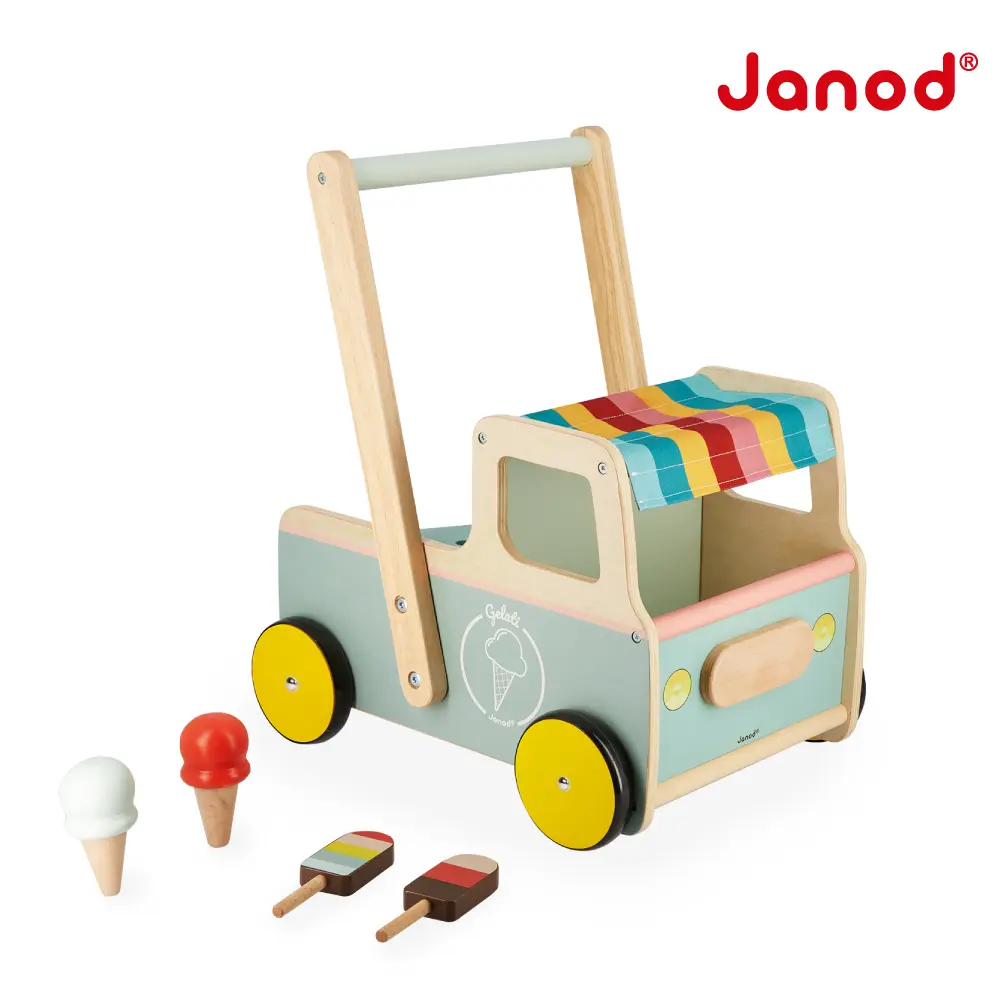 Janod平衡學步系列/ 冰淇淋餐車
