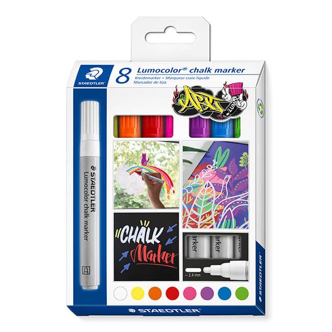 STAEDTLER MS344-C8水性粉筆/ 8色組