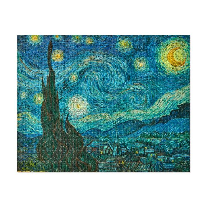 美國 MoMA 名畫拼圖系列/ Van Gogh Starry Night/ 1000片