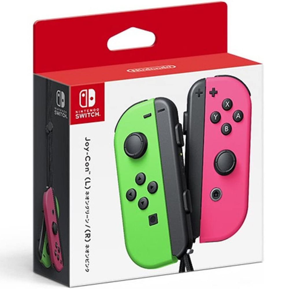 【御玩家】Switch 原廠 Joy-Con控制器 手把 顏色多選一(台灣公司貨)/ 綠粉
