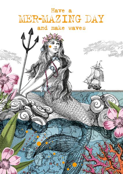 英國 ART FILE 生日卡/ Have a Mer-Mazing Day and Make Waves
