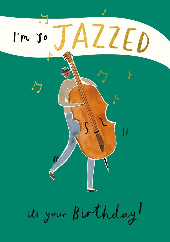 英國 ART FILE 生日卡/ I'm So Jazzed It's Your Birthday!